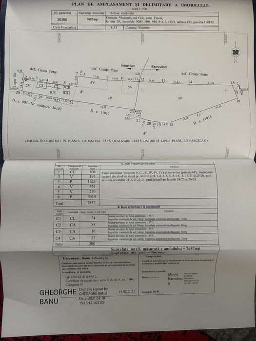 Casa loc Frasinu com Vladimir 45 km de oras posibil proiect pensiune