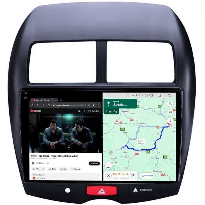 Navigatie ASX,C-cross,Peugeot 4008,carplay,4GB RAM/64GB ROM Android 14