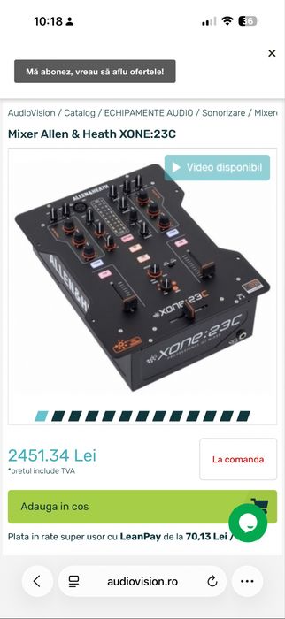 Allen & Heath Xone:23C – Stare foarte bună