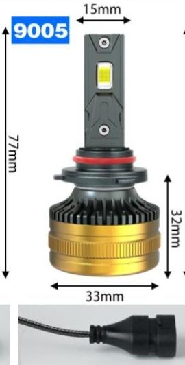 Becuri LED HB3 9005 Canbus 12V-24V 60000LM set 2buc