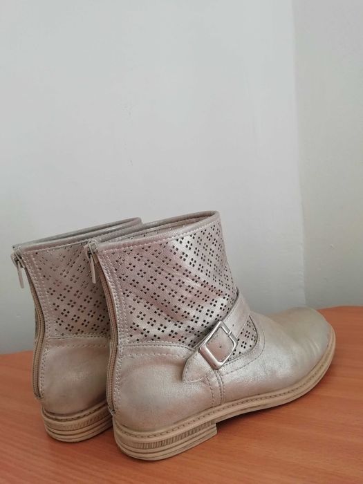 Златисти дамски боти, 35 номер