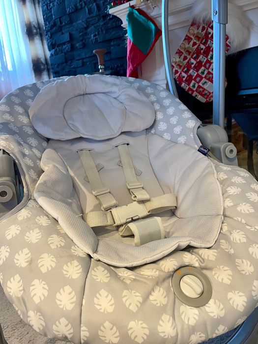 Vând Leagăn-Balansoar Chicco Polly Swing UP, Leaf (Gri)