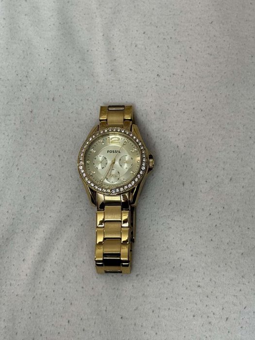 Дамски часовник FOSSIL ES3204 – златист с кристали