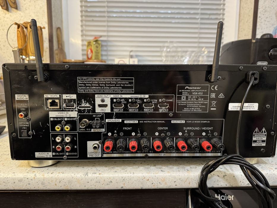 Pioneer VSX-832 Bluetooth Wi-Fi Dolby Atmos