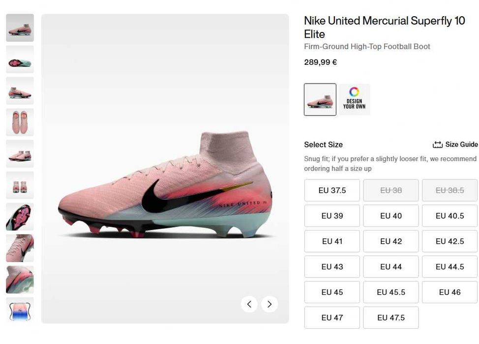 Бутонки Nike Zoom Mercurial Superfly 10 Elite FG United 002 Pack