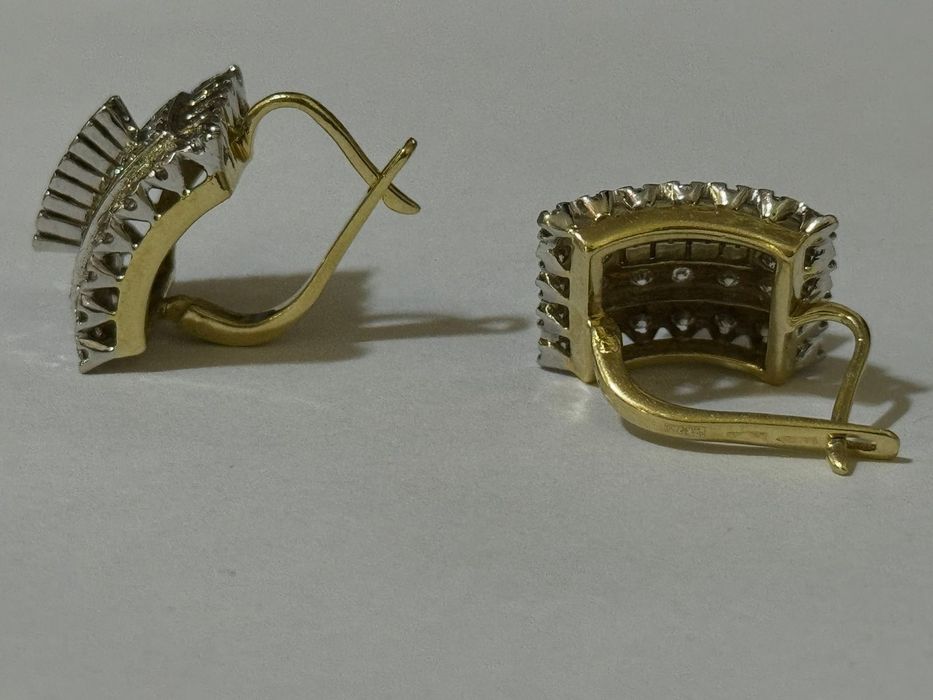 Золотые серьги 750 проба