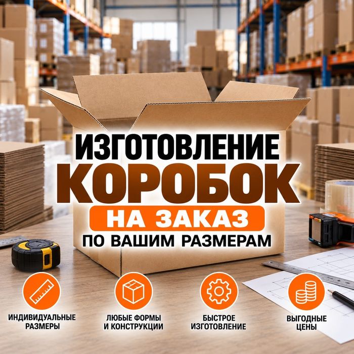 Картонные коробки. Изготовление по вашим размерам.