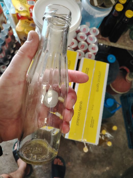 Стъклени шишета 300мл. с широко гърло