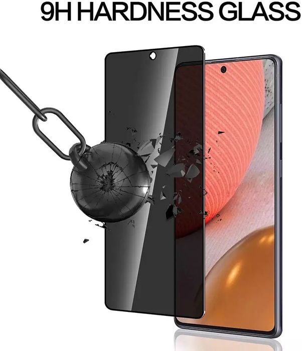 Samsung A13/A33/A53/A54/A55/A16/A17 Folie Sticla 6D 0.3MM Privacy Blac