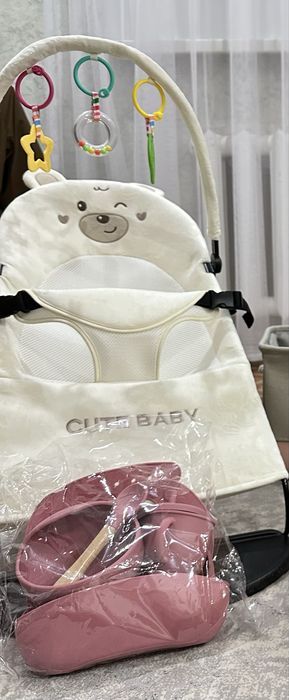 Продам шезлонг и люлька манеж кровать