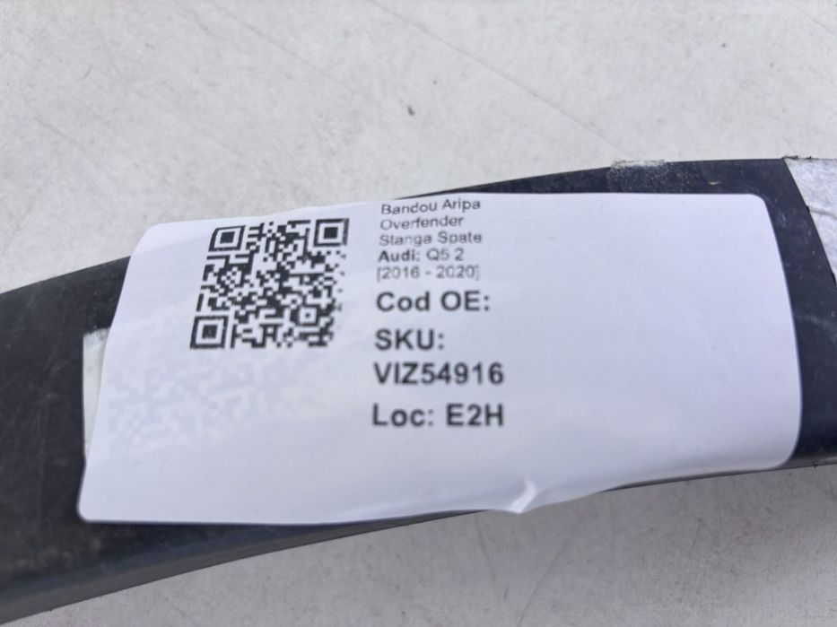 Bandou Aripa Overfender Stanga Spate Audi Q5 2 2016 2017 2018 2019 202