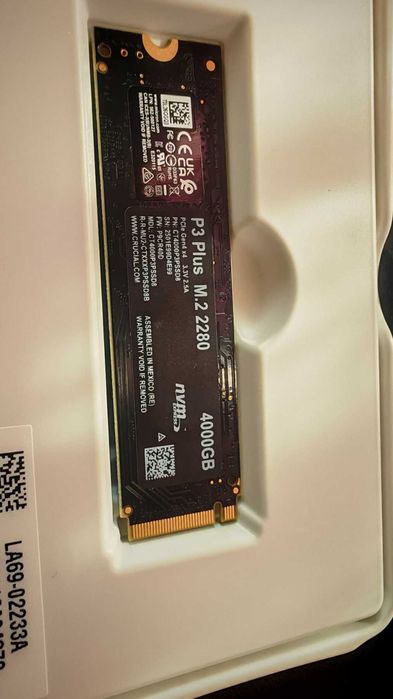 Памет SSD 4TB Crucial P3 Plus, NVMe, M.2 (2280)