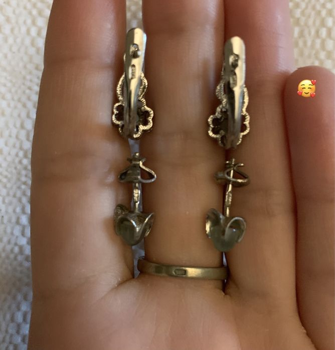 Набор производства СССР серебро/мельхиор