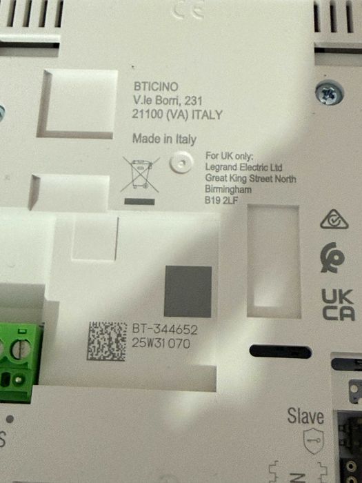 Bticino 344652 Classe100 V16B monitor interfon