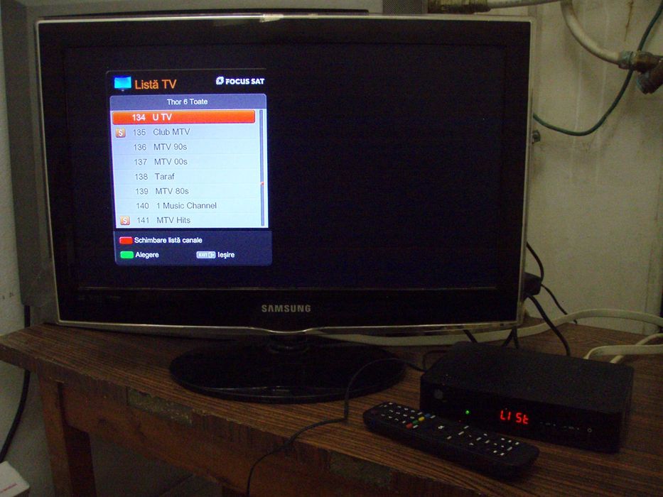 Receptor satelit HD (HDMI + Euroscart) Kaon CO3600 Focus Sat + cartela