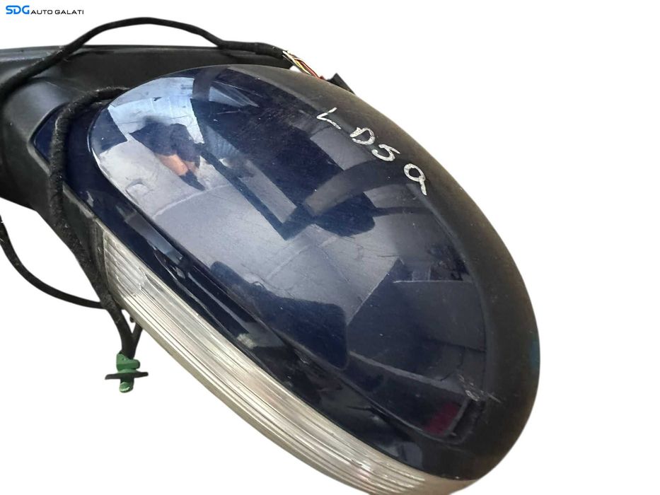 Oglinda Stanga Electrica Fara Pliere Rabatare Volkswagen Passat B6 2005 - 2010 Culoare Albastru LD5Q [V0317]