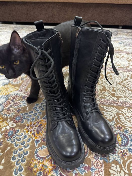 Сапоги ЭКОкожа . Размер 38