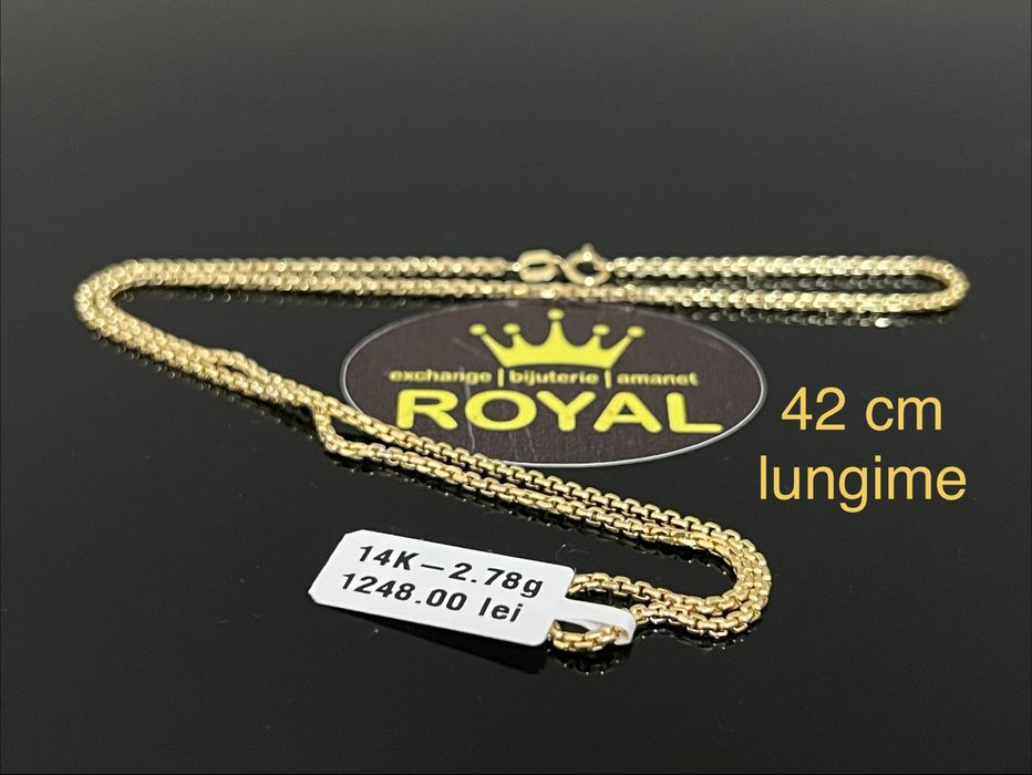 Bijuteria Royal CB : Lant aur 14k 585  2,78 gr