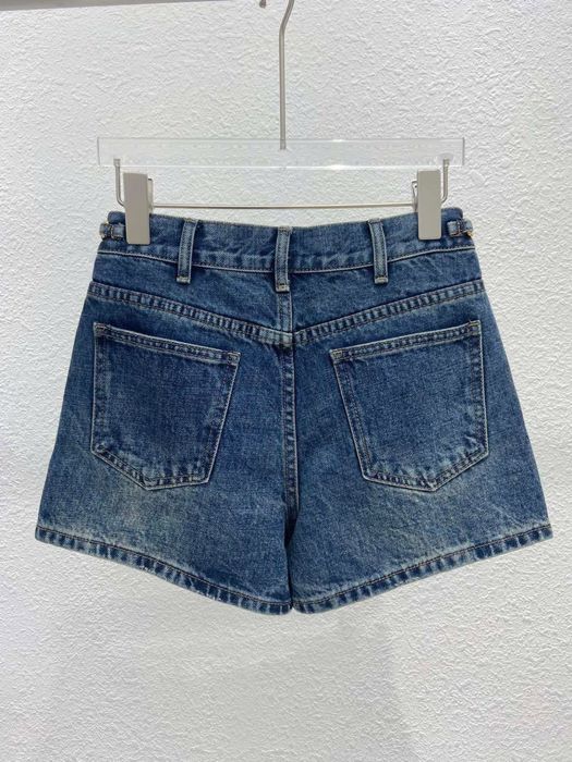 Дънкови панталонки с висока талия