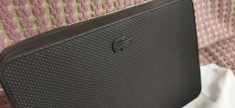 Мъжка бизнес Чанта Lacoste - Черна