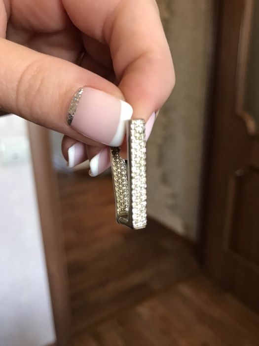 сережки серебрянные