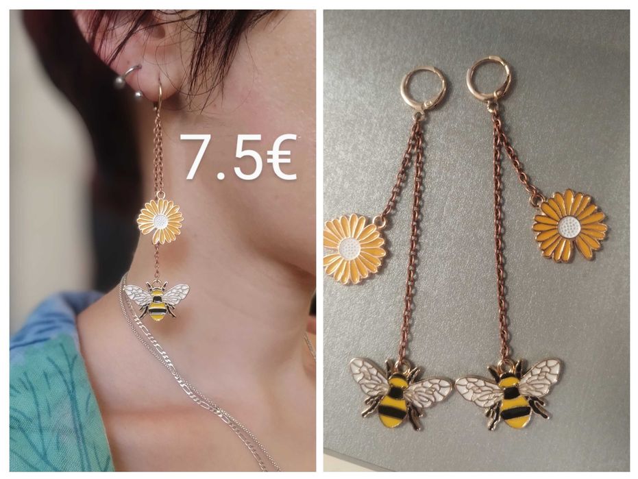 Ръчно изработени обици с кауза