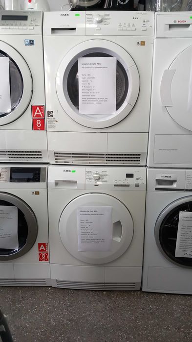 Uscatoare AEG cu pompă de caldura. Oferim garanție