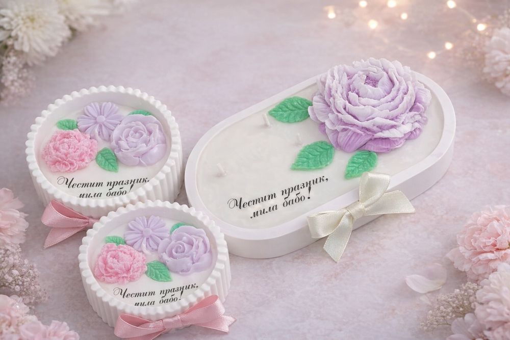 Букети от соев восък