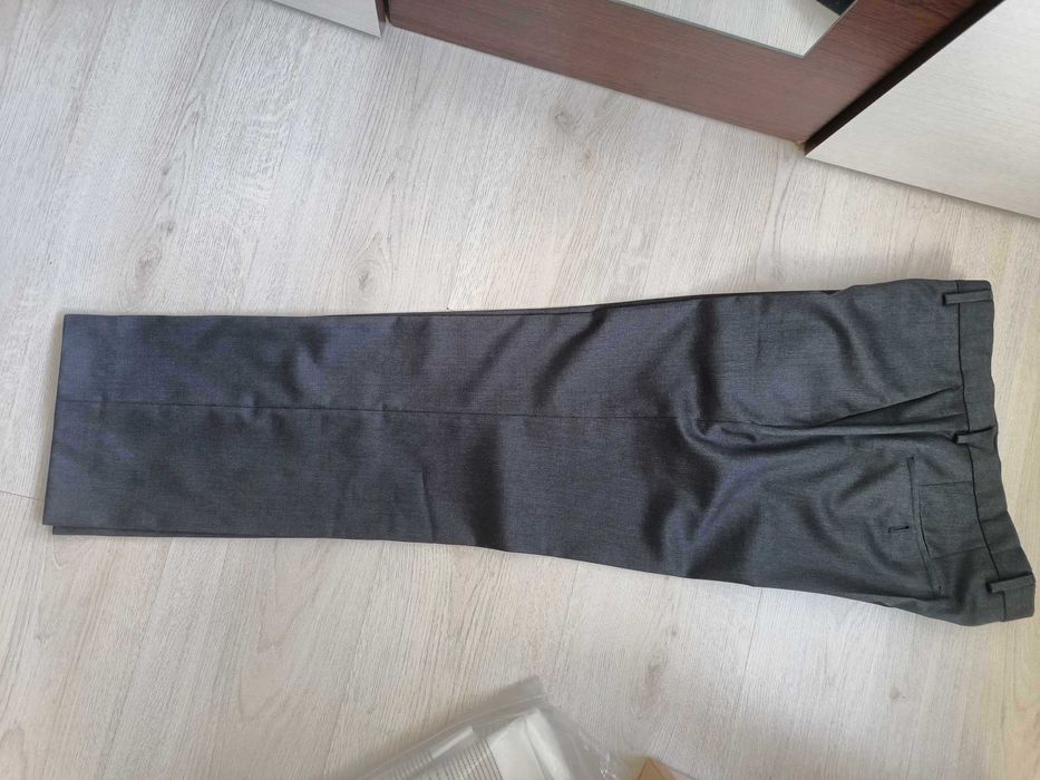 Pantaloni Hugo Boss Lenon Wool Blend Suit Trousers Size 48 Lana