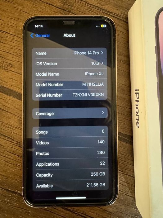 Iphone xr 14 pro qilingan