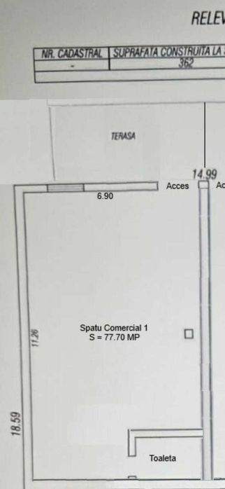 Inchiriez spatiu comercial in comuna Topraisar