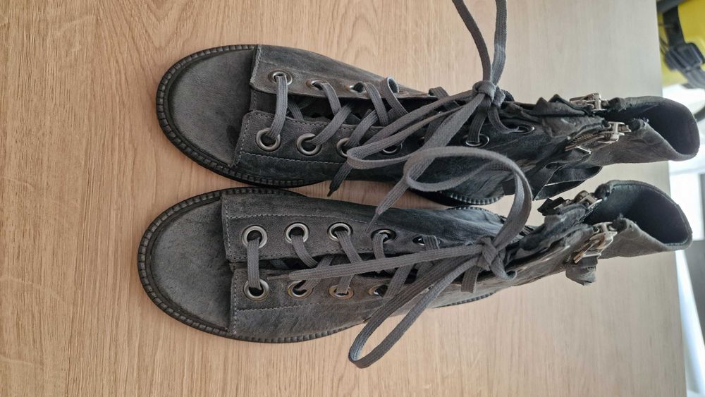 Сандали Amulet  естествена кожа 38 номер + чанта