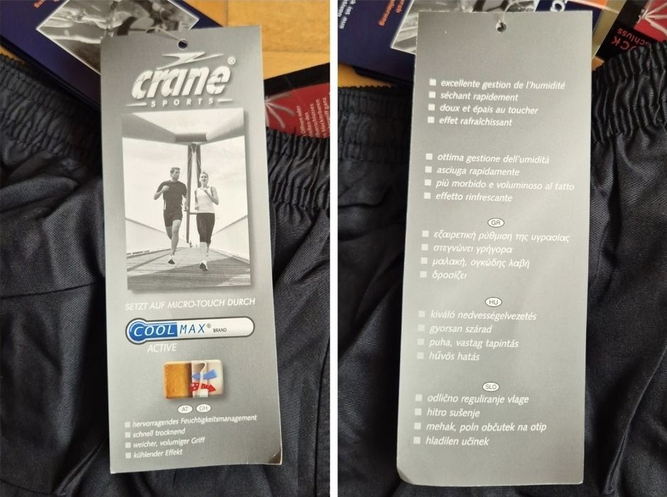 Pantaloni scurți alergare femei, Crane Sports, TechTEX CoolMax - 52/54