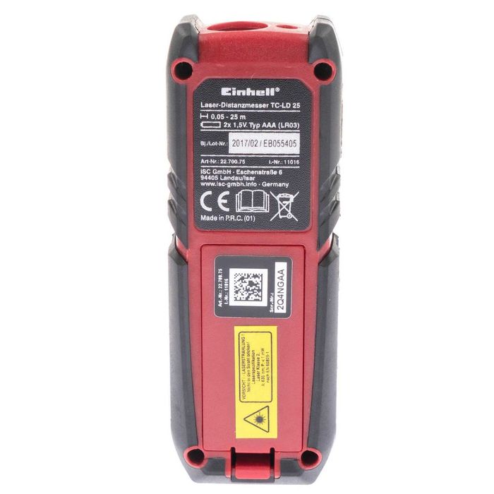 lazerli masofa o‘lchagich Einhell TC-LD 25 лазерный дальномер