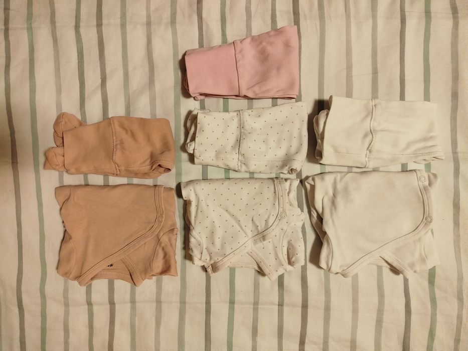 Лот бебешки дрехи за момиче, размер 56