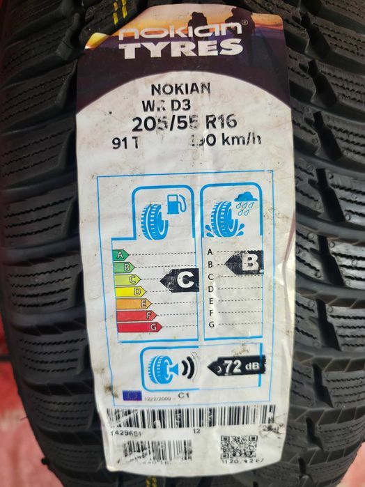 1 anvelope de iarna - 205/55/16 - nokian - noua - dot 2019 !