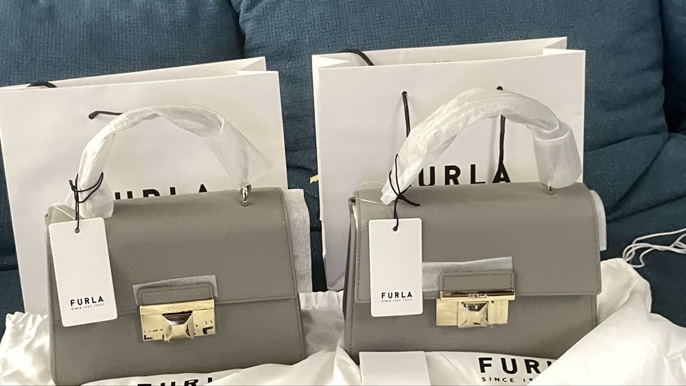FURLA VENERE TOP HANDLE Crossbody bags.100% оригинал, със сериен номер