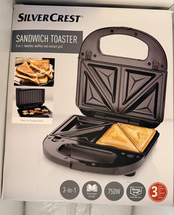 Sandwic toaster 3 in 1 de la Silver crest