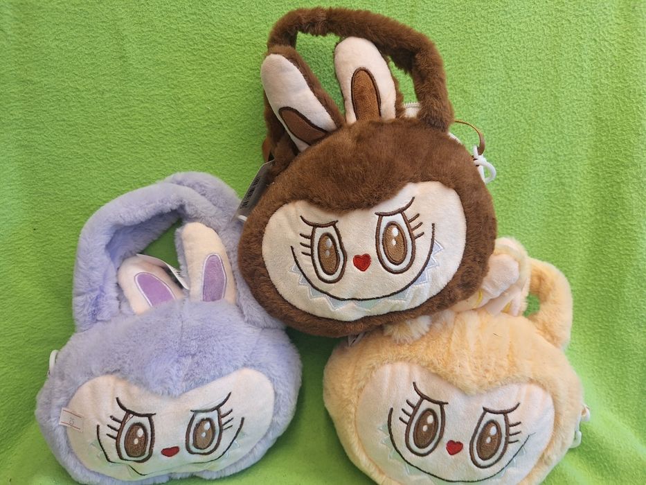 Чанти Лабубу плюшени с къси и дълга дръжка