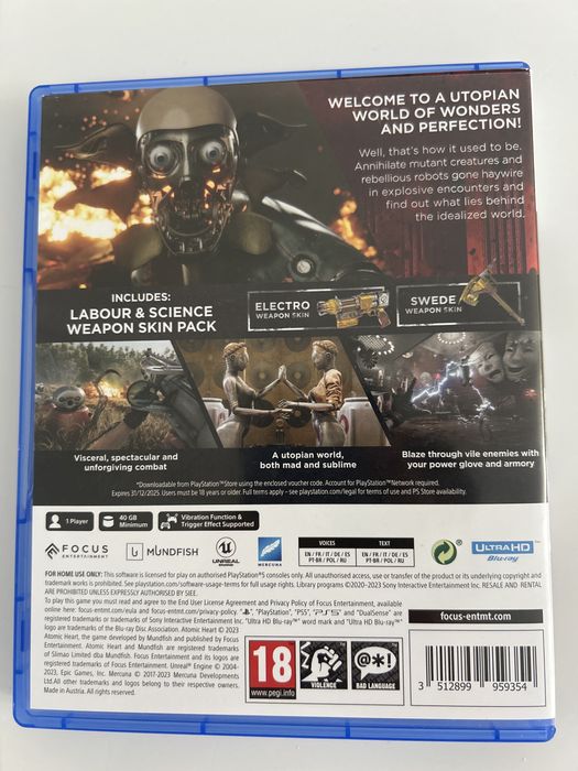 Продам или обменяю Atomic Heart PS5