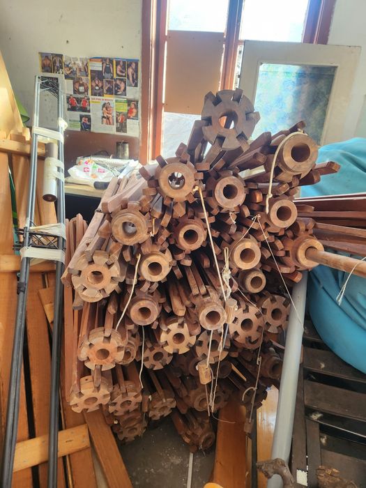 Дървени плажни чадъри