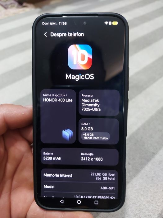 Vând telefon Honor 400 lite 5G