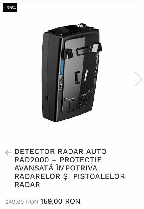Detector RADAR Auto Rad2000