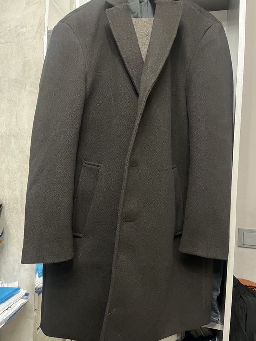 Пальто мужское, черное