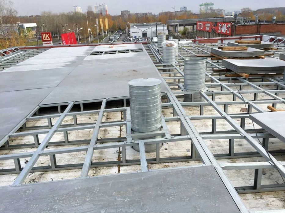 ЦСП кровля плоская