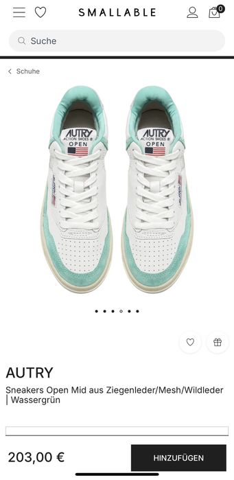 Autry Open Mid 40 EU Mint Green Originals