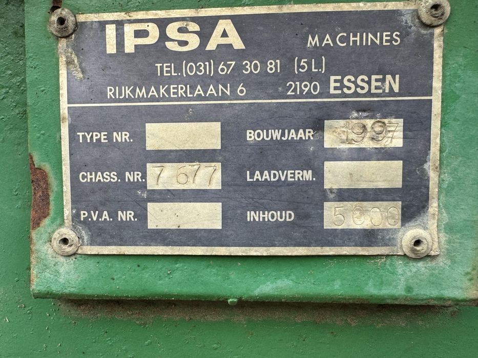 Vidanja cisterna dejectii 5000 litri 5 tone IPSA nu plug cositoare gre