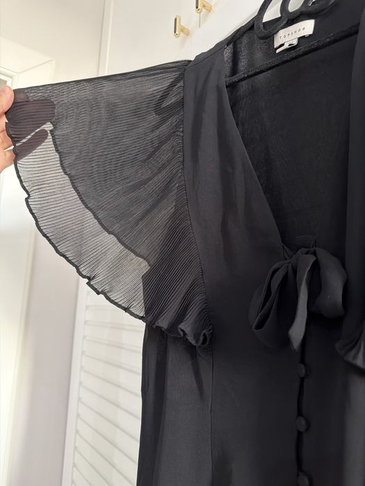 Платье черное шифоновое