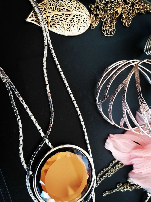 Lot bijuterii bratari colier cercei cu pene fashion moda accesorii