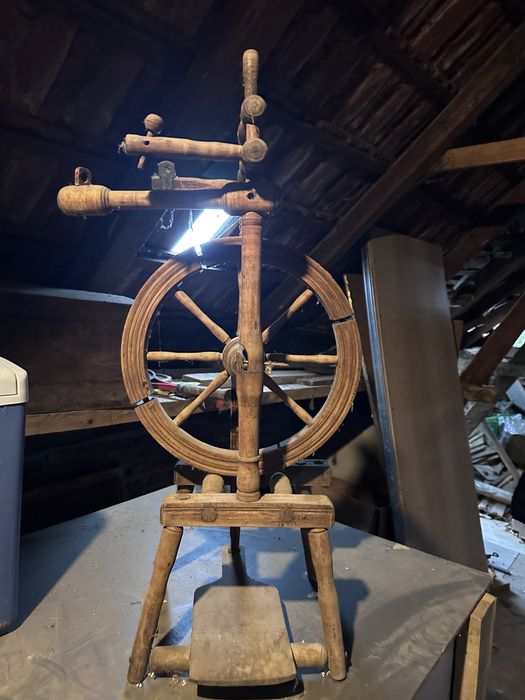 Roata de tors lana 2 bucati set